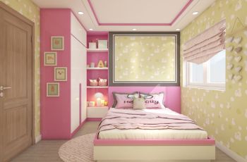 Nội thất phòng ngủ tại căn hộ số 1,2,14,15 Sunrise Riverside nhà Bè