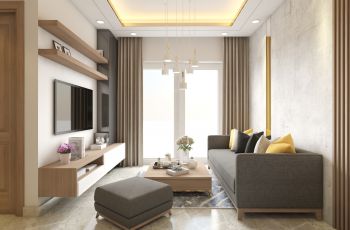 Nội thất phòng khách căn hộ số 1,2,14,15 Sunrise Riverside nhà Bè