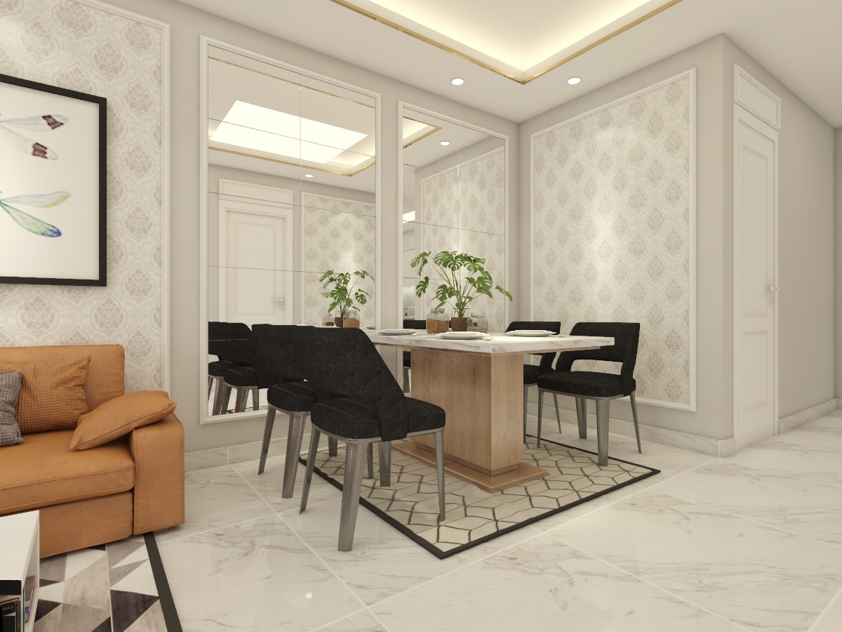 NỘI THẤT PHÒNG BẾP CĂN HỘ SAIGON SOUTH
